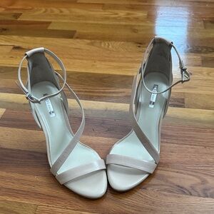 BCBGeneration Nude Strappy Heels